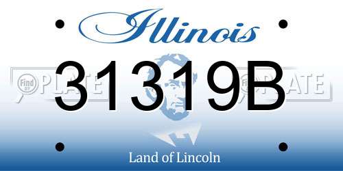 31319B Illinois License Plate