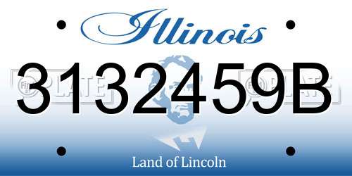 3132459B Illinois License Plate