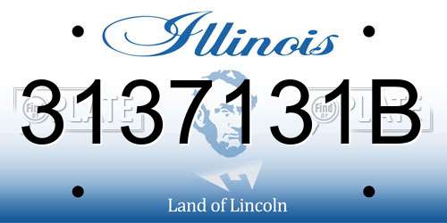 3137131B Illinois License Plate