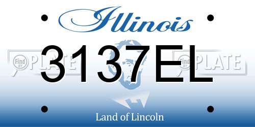 3137EL Illinois License Plate