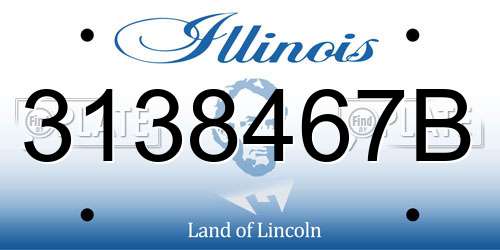 3138467B Illinois License Plate