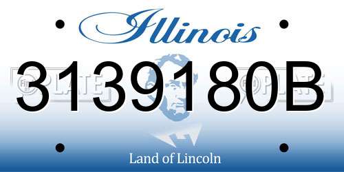 3139180B Illinois License Plate