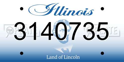 3140735 Illinois License Plate