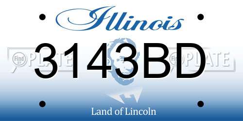 3143BD Illinois License Plate