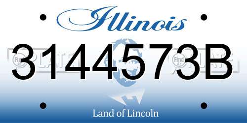 3144573B Illinois License Plate
