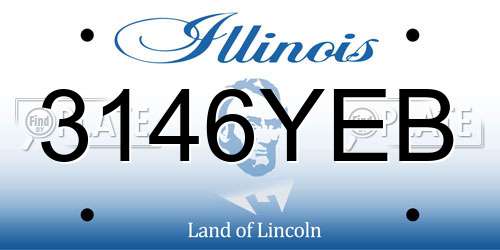 3146YEB Illinois License Plate
