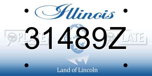 31489Z Illinois License Plate