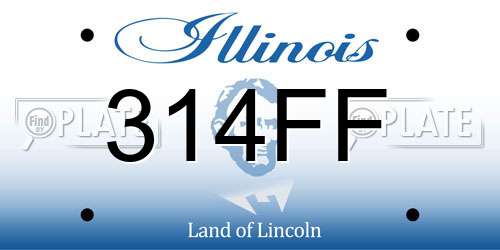314FF Illinois License Plate