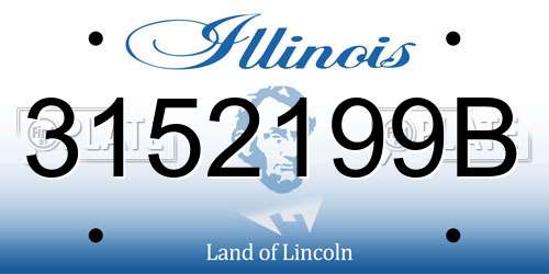3152199B Illinois License Plate