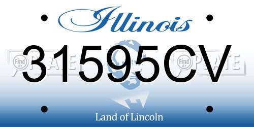 31595CV Illinois License Plate