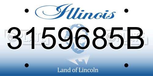 3159685B Illinois License Plate