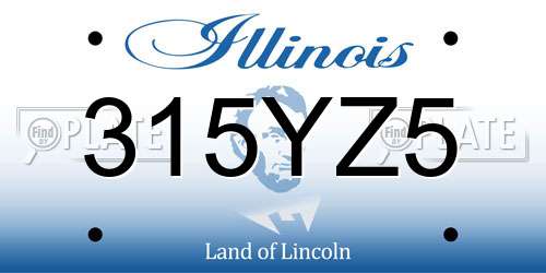 315YZ5 Illinois License Plate