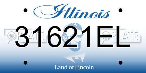 31621EL Illinois License Plate