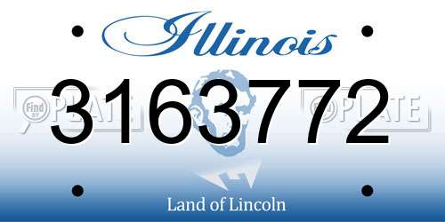 3163772 Illinois License Plate