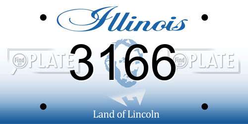 3166 Illinois License Plate