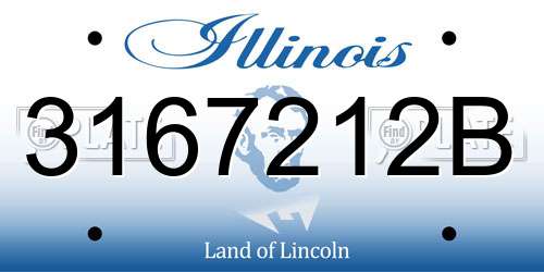 3167212B Illinois License Plate