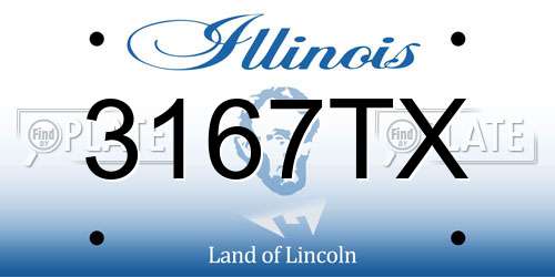 3167TX Illinois License Plate