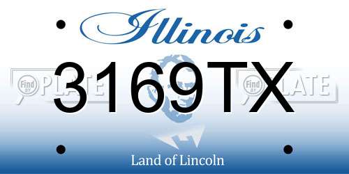 3169TX Illinois License Plate
