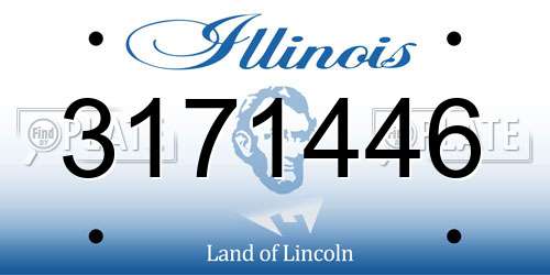 3171446 Illinois License Plate