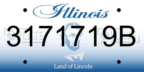 3171719B Illinois License Plate
