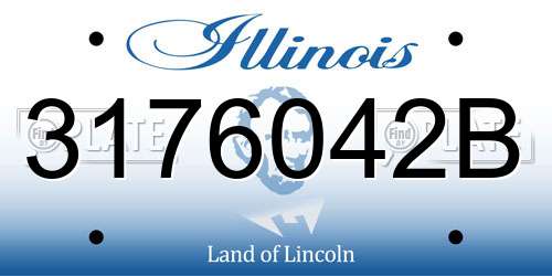 3176042B Illinois License Plate