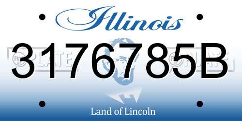 3176785B Illinois License Plate