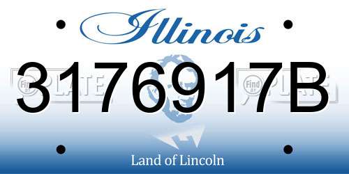 3176917B Illinois License Plate