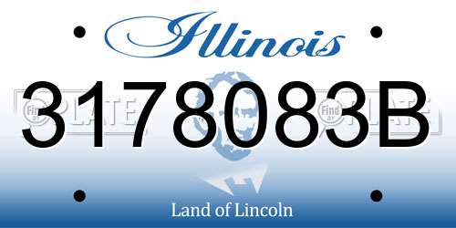 3178083B Illinois License Plate