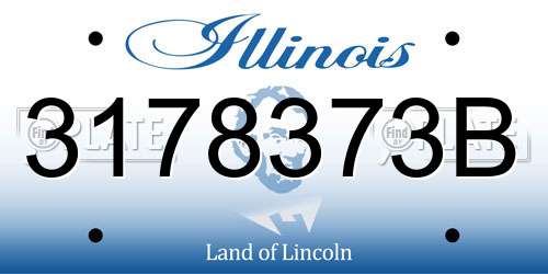 3178373B Illinois License Plate