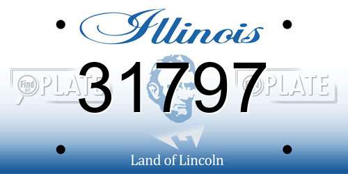 31797 Illinois License Plate