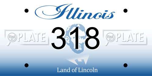 318 Illinois License Plate