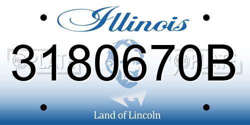 3180670B Illinois License Plate