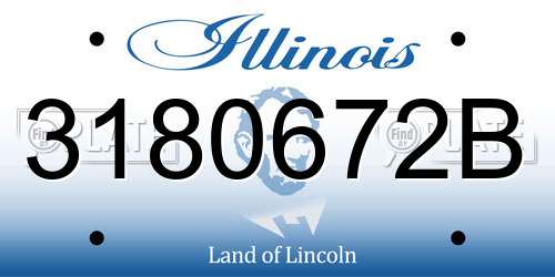 3180672B Illinois License Plate