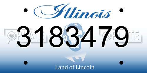 3183479 Illinois License Plate