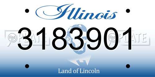 3183901 Illinois License Plate
