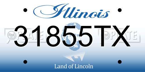 31855TX Illinois License Plate