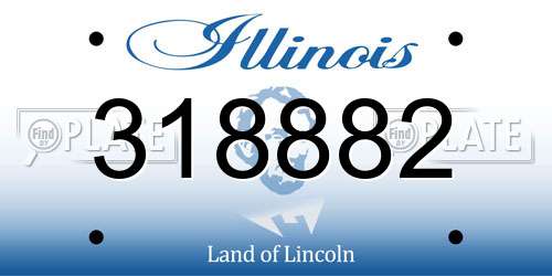 318882 Illinois License Plate