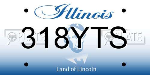 318YTS Illinois License Plate