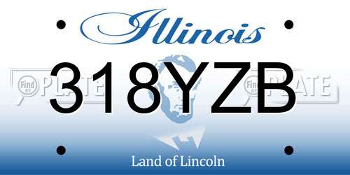318YZB Illinois License Plate