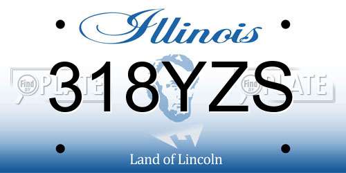 318YZS Illinois License Plate
