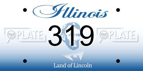 319 Illinois License Plate