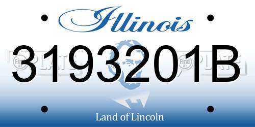 3193201B Illinois License Plate