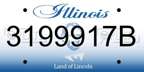 3199917B Illinois License Plate