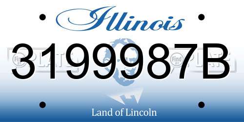 3199987B Illinois License Plate