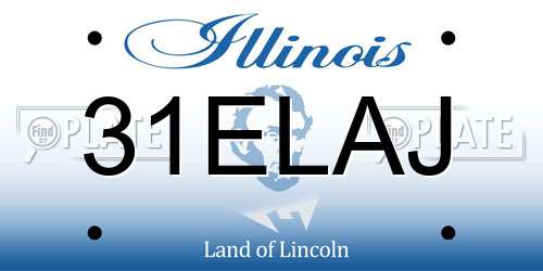 31ELAJ Illinois License Plate