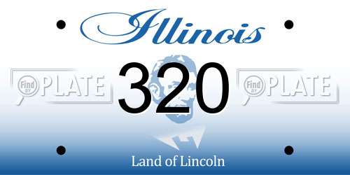 320 Illinois License Plate