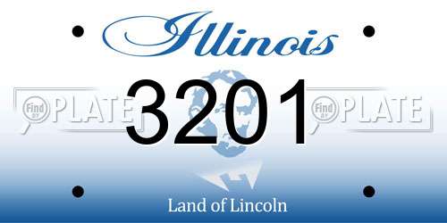 3201 Illinois License Plate