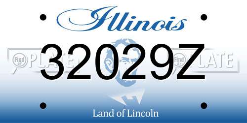 32029Z Illinois License Plate