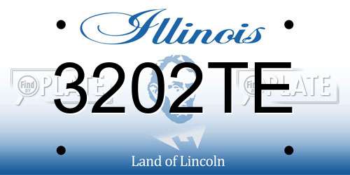3202TE Illinois License Plate