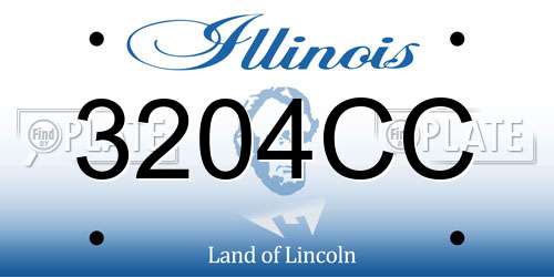 3204CC Illinois License Plate